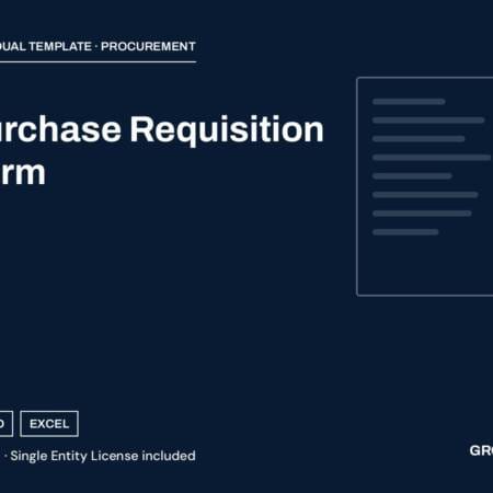 Purchase Requisition Form — cover