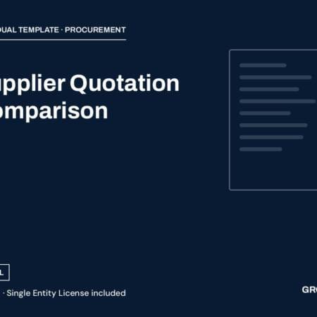 Supplier Quotation Comparison — cover