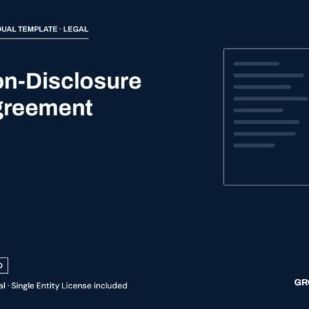 Non-Disclosure Agreement — cover