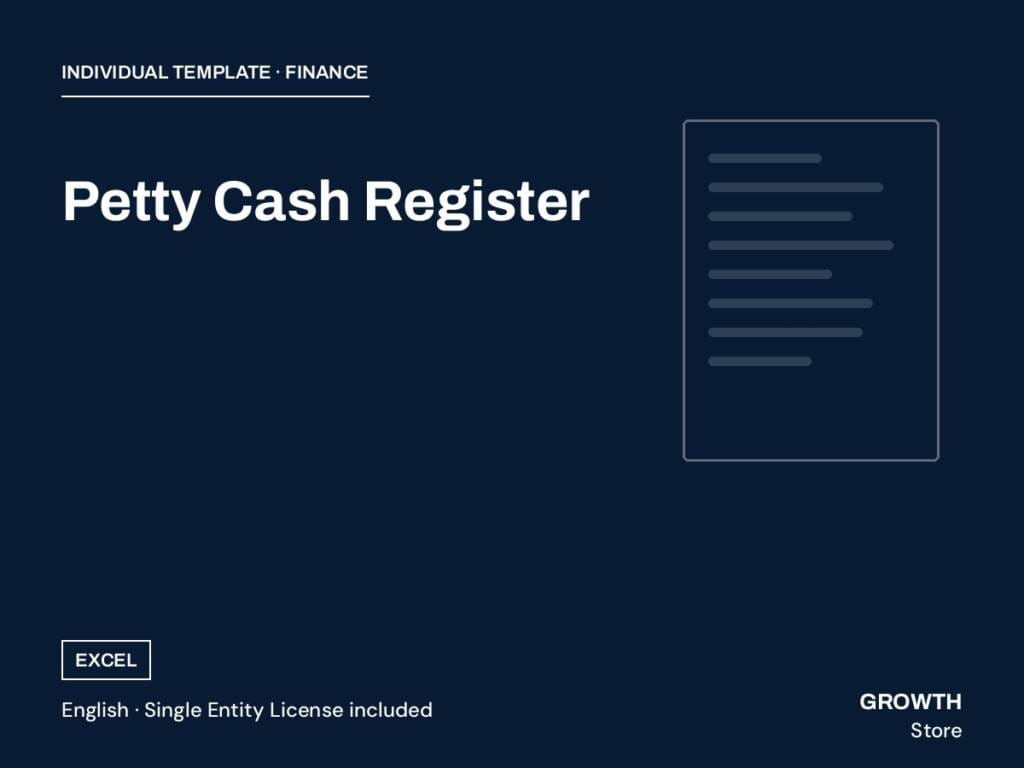 Petty Cash Register — cover